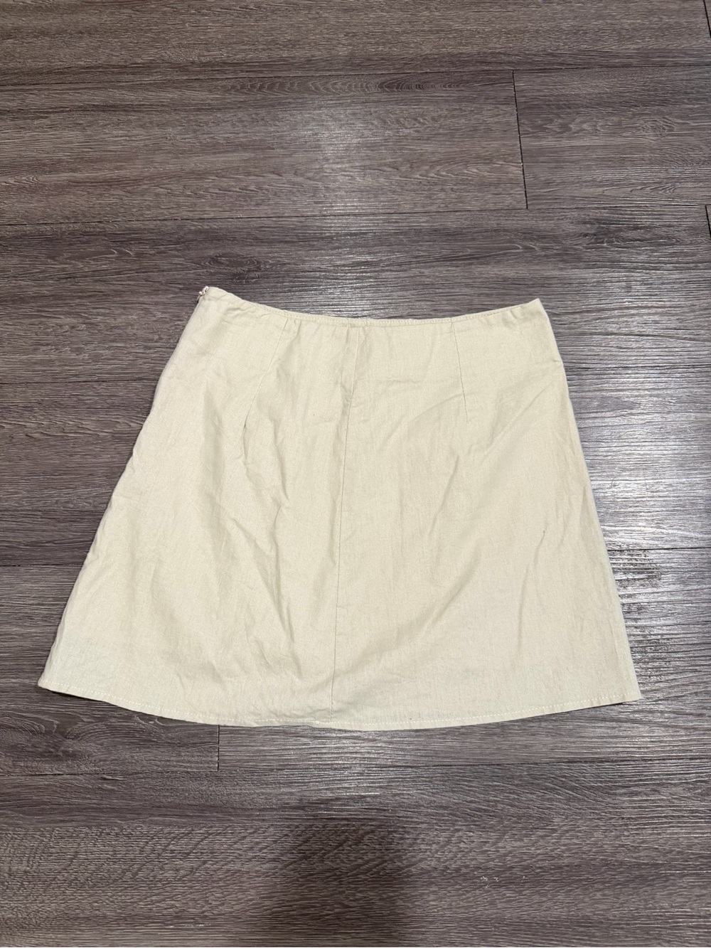 Princess Polly Cream Mini skirt
